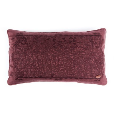 Orman Nakış Desenli Dikdörtgen Keten Kırlent Kılıfı