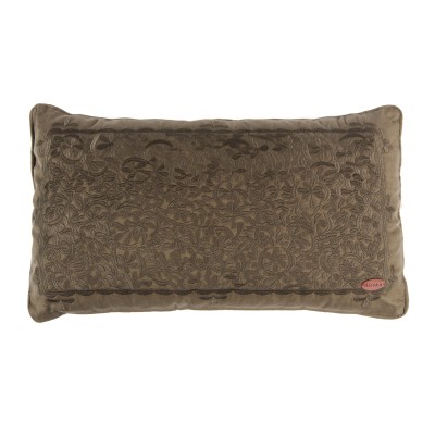Orman Nakış Desenli Dikdörtgen Keten Kırlent Kılıfı