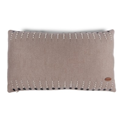 İnci Kuş Gözü Detaylı Dikdörtgen Kırlent Kılıfı