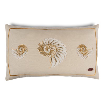 Deniz Kabuğu Havlu Desenli Dikdörtgen Kırlent Kılıfı