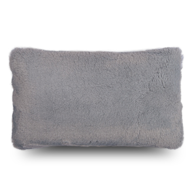 Önü Tüylü Arkası Triko Dikdörtgen Kırlent Kılıfı